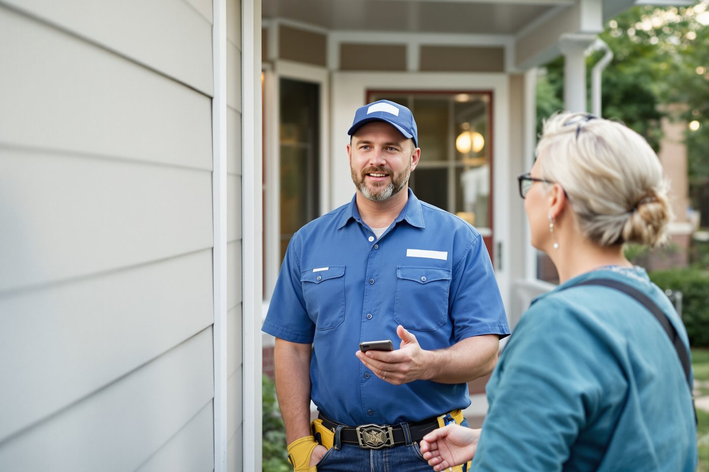 Walk-through with homeowner