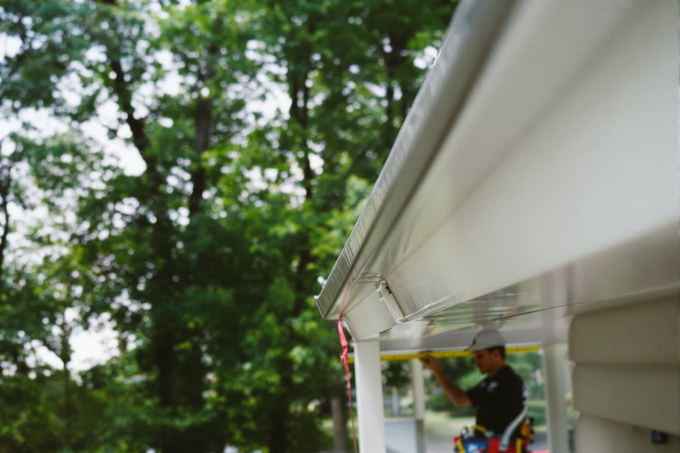 Measuring gutter length